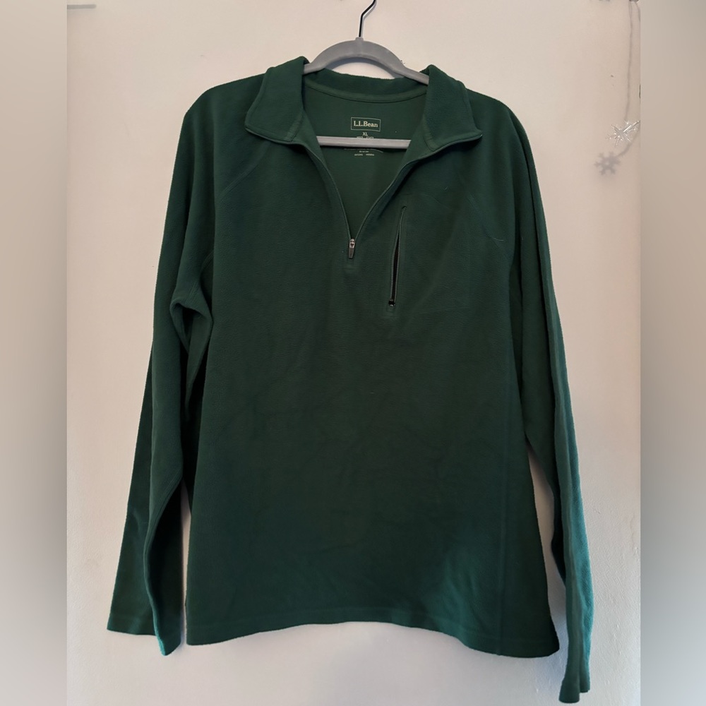 LLBean - Mens - Size XL - Green, Fleece pullover